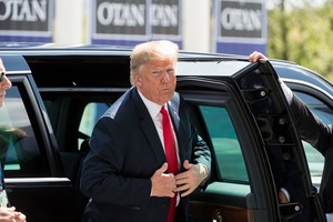 ELLITORAL_216621 |  DPA El presidente de Estados Unidos, Donald Trump llega a la cumbre de la OTAN el 11/07/2018 en Bruselas, Bélgica.