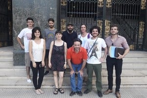 Gentileza Prensa Suma Los integrantes de la nueva conducción de la asociación, que estará encabezada por Iván Wolkovicz (segundo de la derecha).