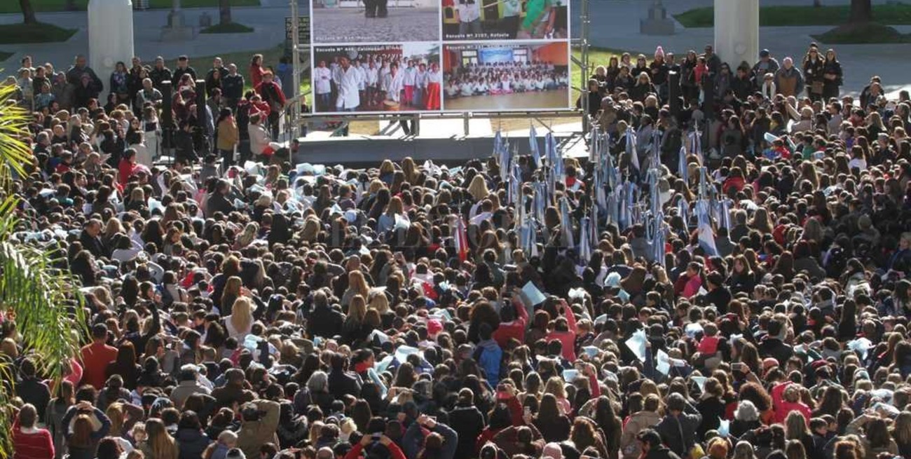 Más de 3 mil alumnos santafesinos prometieron lealtad a la bandera