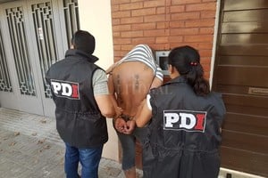 ELLITORAL_208790 |  Ministerio de Seguridad Efectivos de la PDI del departamento San Martín detuvieron a Herrera el lunes 9 de abril en Rosario.