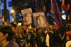 ELLITORAL_177698 |  Telam Miles de mujeres marcharon este miércoles en Rosario en memoria de Micaela García.