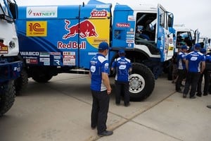 ELLITORAL_200036 |  EFE El imponente y efectivo Kamaz ruso, el vehículo a vencer en la categoría de camiones.