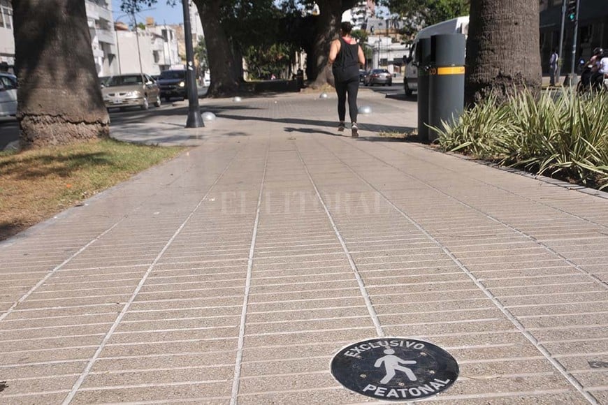 ELLITORAL_204237 |  Flavio Raina. Fuente: Municipalidad de Santa Fe.Presentación.  Tenemos que respetarnos para convivir mejor en la ciudad , remarcó el intendente al difundir las nuevas disposiciones del plan de movilidad.Placas. El municipio comenzó a colocar nueva señalética en el piso del cantero central de bulevar para indicar que es de uso exclusivo de los peatones.