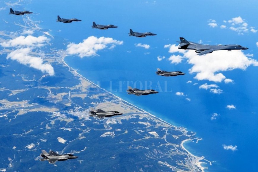 ELLITORAL_197357 |  Internet Gran despliegue aéreo de las fuerzas estadounidenses y surcoreanas.