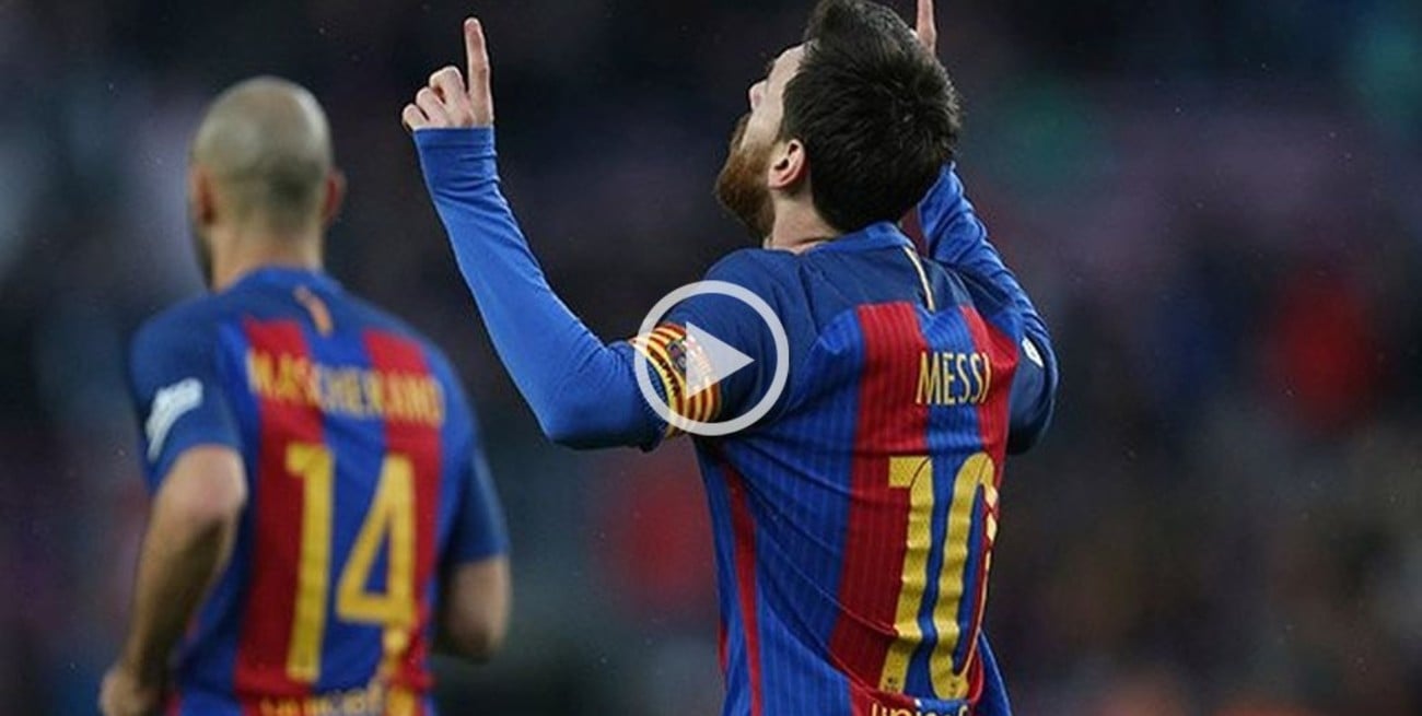 Barcelona goleó 7 a 1 con goles de Messi y Mascherano