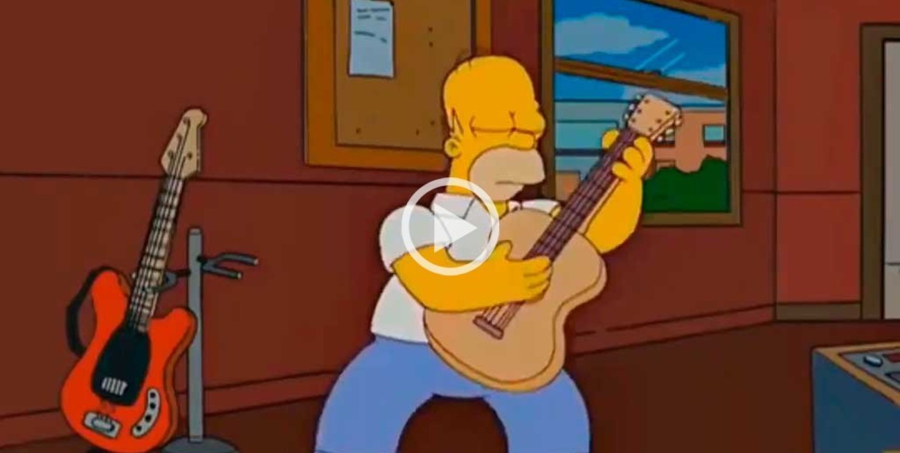 Video: Los Simpsons y un "homenaje" a Los del Fuego