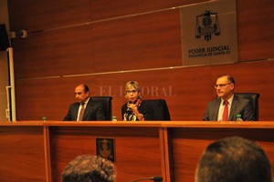 ELLITORAL_195637 |  Flavio Raina El juicio oral se inició el 25 de octubre bajo la dirección de los jueces Pegassano, Luna -presidente- y Silva.