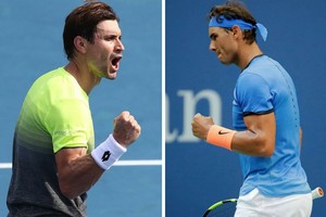 ELLITORAL_220783 |  Archivo Duelo de españoles. Cierran la primer jornada del US Open los españoles David Ferrer y Rafael Nadal.