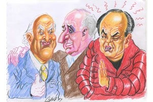 ELLITORAL_255334 |  Ilustración | Lucas Cejas Miguel Lifschitz, Roberto Lavagna, Eduardo Di Pollina.