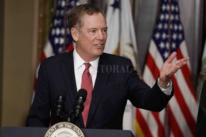 ELLITORAL_199062 |  Archivo El Litoral Robert Lighthizer, representante comercial de Estados Unidos, que firmó la decisión para el retorno argentino al Sistema General de Preferencias de su país.