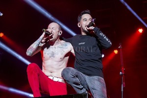ELLITORAL_179532 |  Gentileza Elías Hernán Méndez Linkin Park mutó su sonido, pero sigue apelando al cruce de la voz melódica de Chester Bennington con el rap de Mike Shinoda.