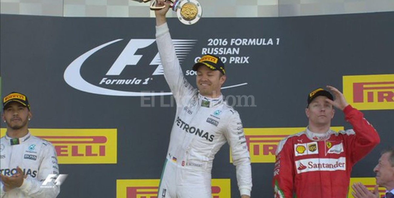 F1: Rosberg logró en Sochi su cuarta victoria al hilo