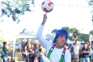 Gentileza Martina Bottan El Payaso Toñete es representando por Antony Medina. Oriundo de Lima, Perú, trabaja como artista escénico desde hace 12 años.