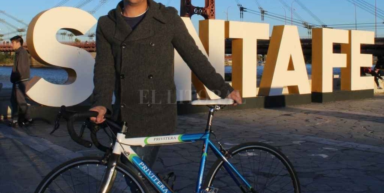 Un santafesino participará de una cumbre en la ciudad de las bicicletas
