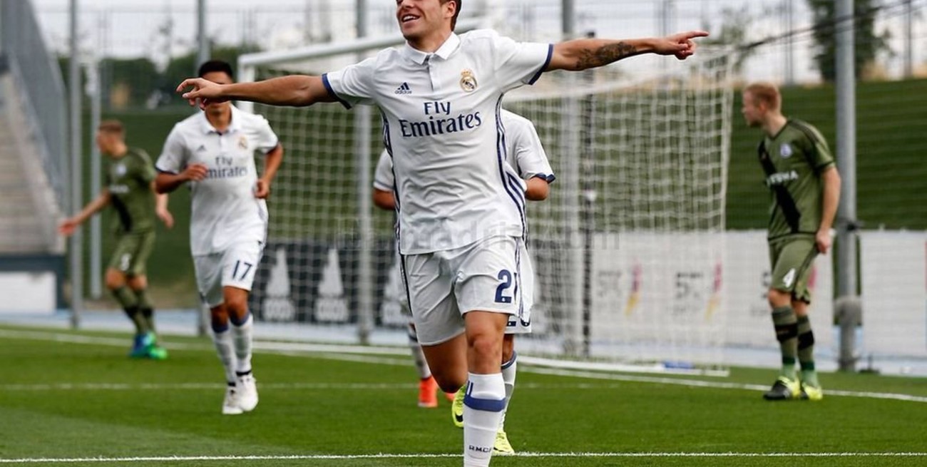 Un argentino de 19 años fue suplente en el Real Madrid
