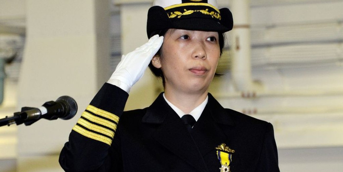 Por primera vez, Japón nombró a una mujer como comandante de una flota de guerra
