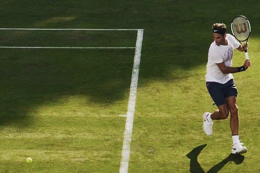 ELLITORAL_213896 |  Internet Federer ya entrena en el césped alemán.