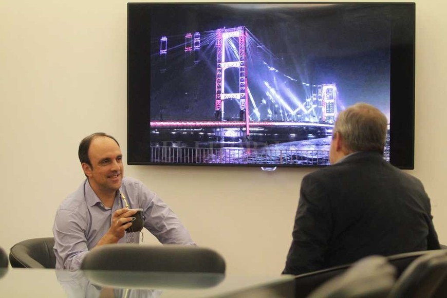 ELLITORAL_181207 |  Pablo Aguirre José Corral durante la entrevista