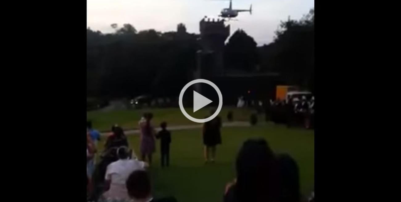 Un helicóptero se estrelló mientras llevaba a una novia al altar