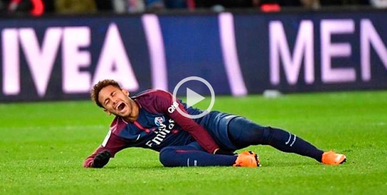 Video: dura lesión de Neymar en el PSG