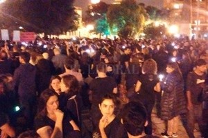 ELLITORAL_177424 |  Mauricio Garín Cientos de personas se congregaron en la Plaza de Mayo para marchar por Micaela