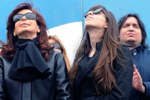 ELLITORAL_192705 |  DyN Cristina Kirchner y sus hijos Florencia y Máximo