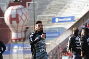 ELLITORAL_212277 |  Selección Argentina. Lionel Messi en el entrenamiento este domingo.