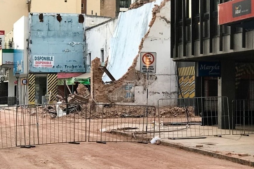 ELLITORAL_212256 |  La Gaceta Tucumán El lugar luego del derrumbe.