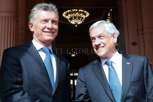 ELLITORAL_209642 |  Prensa Presidencia de la Nación Macri y Piñera se reunieron esta mañana y luego hablaron a la prensa.