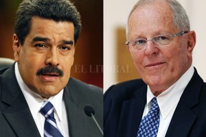 ELLITORAL_203420 |  Internet Nicolás Maduro, presidente de Venezuela y Pedro Pablo Kuczynski, presidente de Perú.