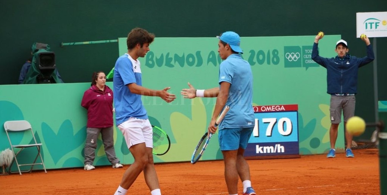 Medalla de Oro para Argentina en tenis: Báez y Díaz Acosta ganaron la final de dobles masculino 