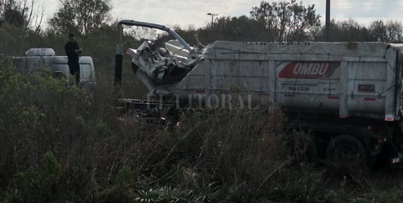 Accidente fatal en la autopista Santa Fe - Rosario
