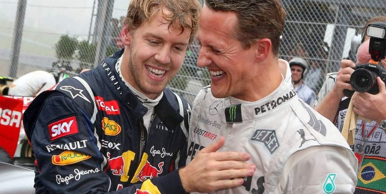 Vettel extraña a Schumacher: "Le preguntaría muchas cosas" 