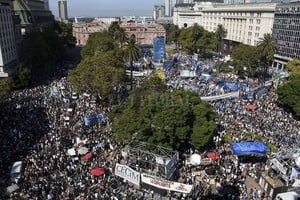 ELLITORAL_176646 |  EFE/Télam/Florencia Downes Imagen del acto central por el Día de la Memoria, a 41 años del golpe de Estado, para reclamar  memoria, verdad y justicia .