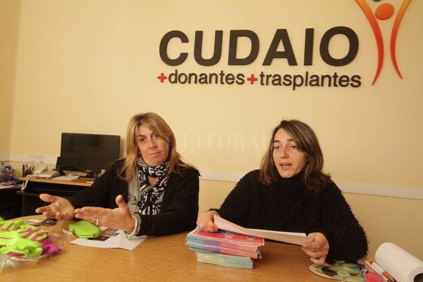 ELLITORAL_181708 |  Flavio Raina En el Cudaio. Natalia Piedrabuena y Eugenia Chamorro aclararon todas las dudas En torno a los potenciales donantes.