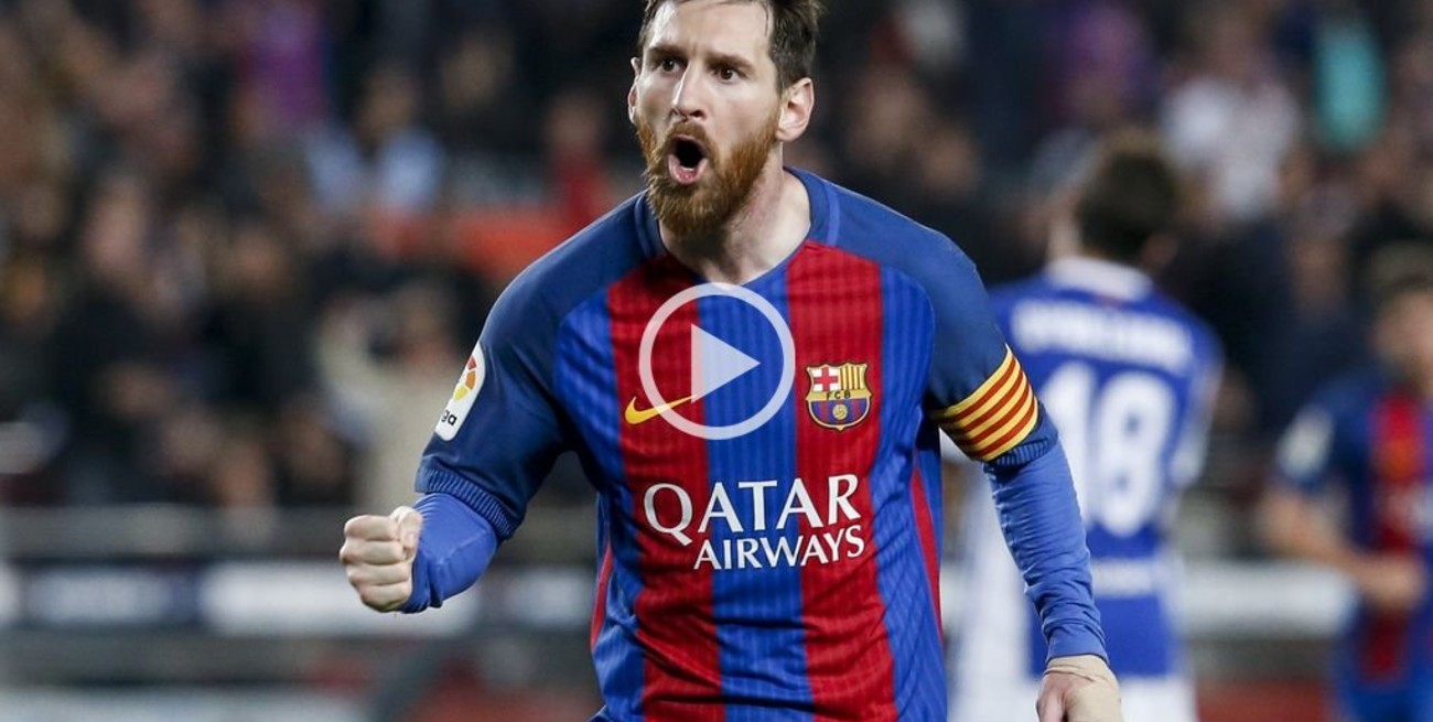 Video: los amigos de Messi lo felicitan por su gol 500
