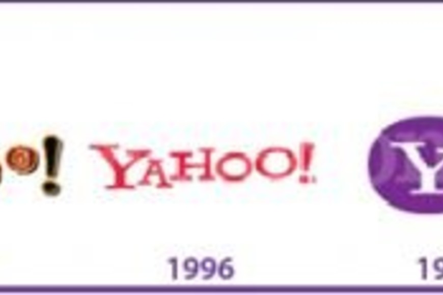 ELLITORAL_157067 |  Internet Los logos de Yahoo, desde 1995 a la actualidad.