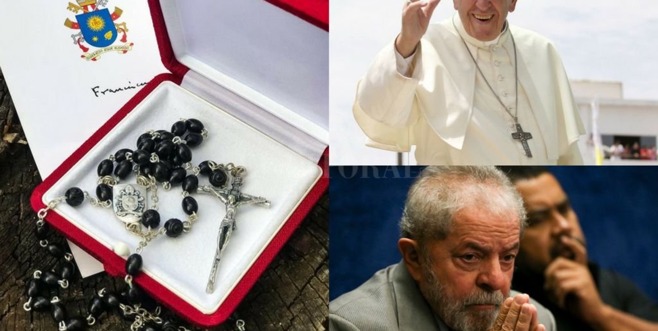 Francisco le envió un rosario a Lula da Silva