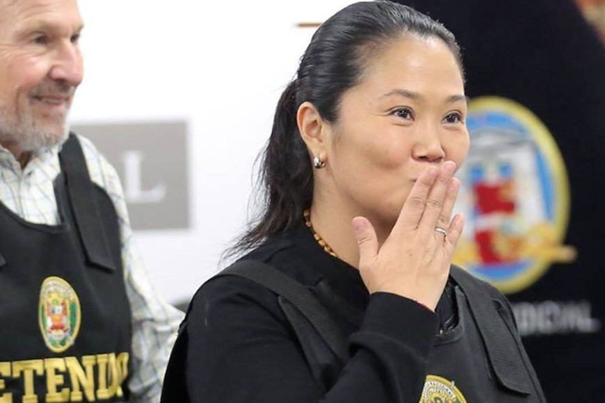 ELLITORAL_226603 |  Internet La Justicia peruana suspendió la detención preliminar y ordenó la liberación de Keiko Fujimori.