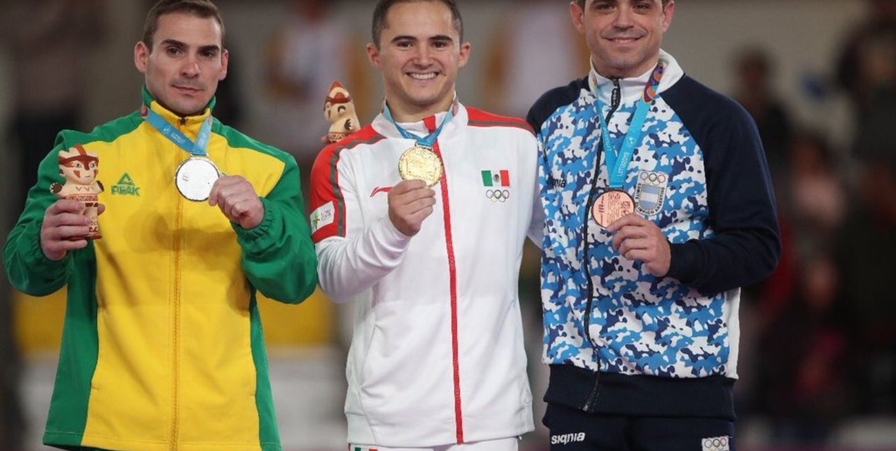 El santafesino Federico Molinari ganó la medalla de bronce en anillas