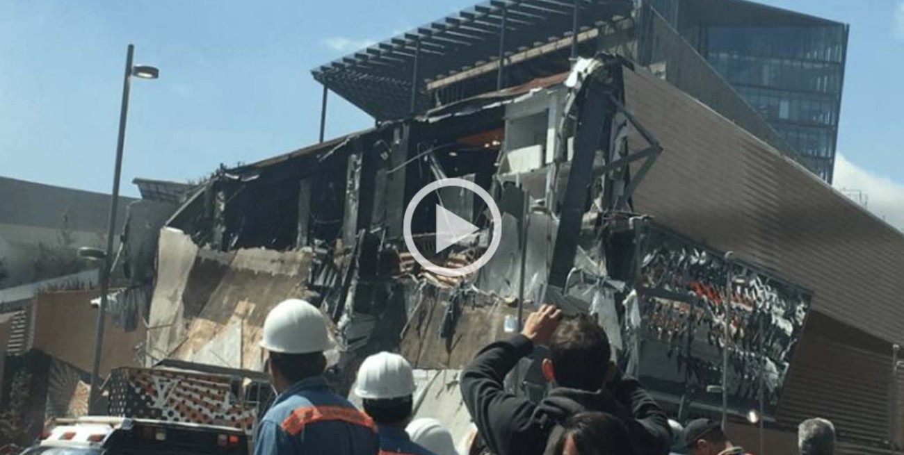 Video: se derrumbó un shopping en México