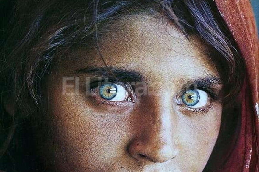 ELLITORAL_164546 |  Captura digital Shrabat Gula, fotografiada por Steve McCurry en 1985 en un campo de refugiados afganos.