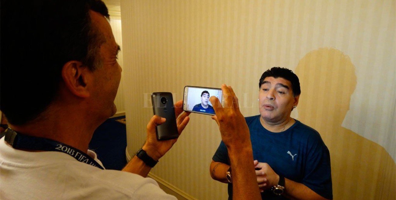 La última entrevista de Maradona con El Litoral