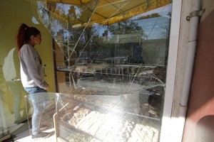 ELLITORAL_219718 |  Mauricio Garín Los daños ocasionados en la panadería Santa Teresita, en bulevar Pellegrini al 2600.