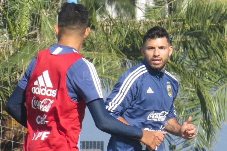 ELLITORAL_211604 |  Gentileza AFA Sergio Agüero será uno de la lista de 23. El delantero, ya recuperado de la operación en la rodilla, se entrena en Ezeiza desde hace unos días.
