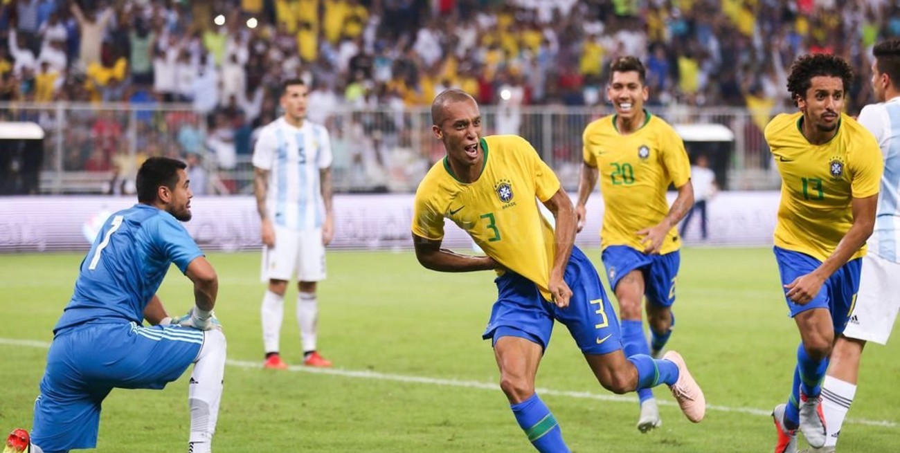 Agónica derrota de Argentina ante Brasil