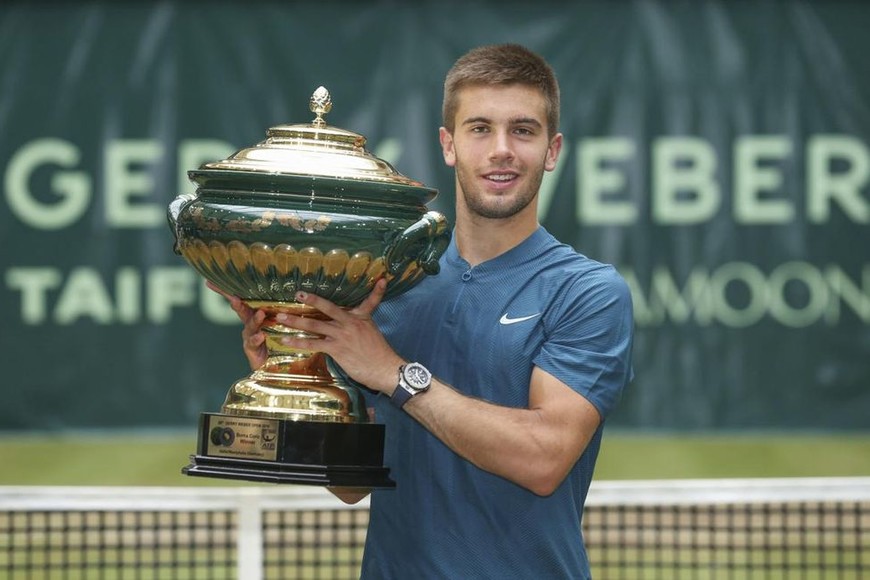 ELLITORAL_215000 |  Internet El joven tenista croata levantó su segundo trofeo.