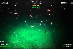 ELLITORAL_198166 |  Armada Argentina Una de las imágenes del operativo de búsqueda a 650 metros de profundidad