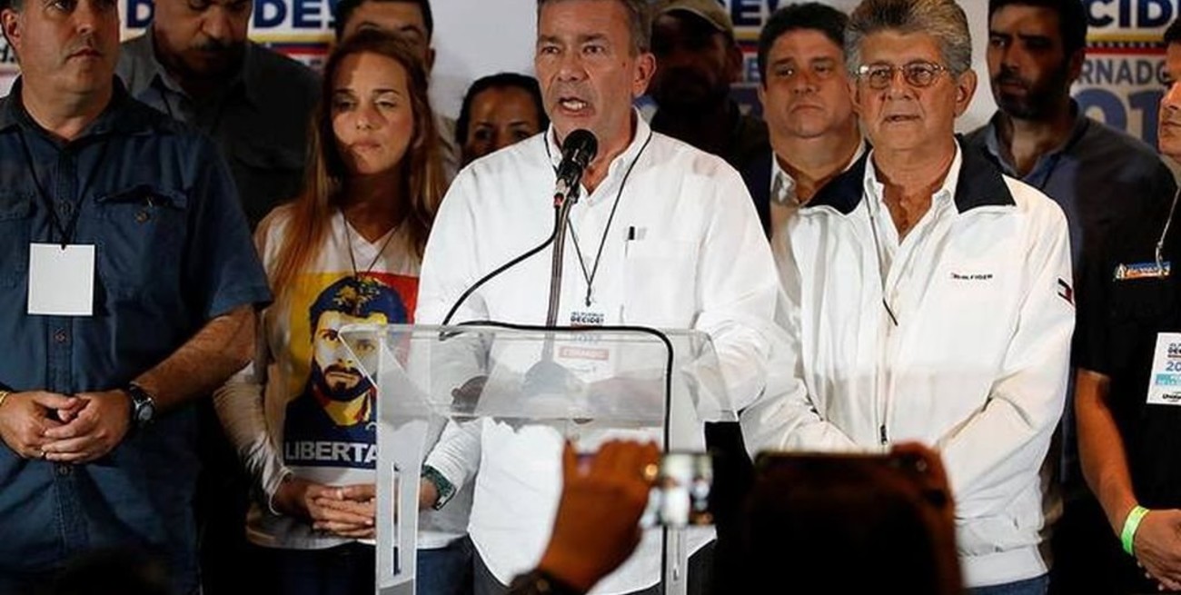 Oposición venezolana no reconoce el resultado de "un sistema tramposo"