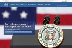 ELLITORAL_171724 |  Captura internet La versión en español de la web de la Casa Blanca fue dada de baja poco después que Trump asumió como presidente de Estados Unidos